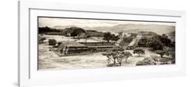 ¡Viva Mexico! Panoramic Collection - Pyramid of Monte Alban IX-Philippe Hugonnard-Framed Photographic Print