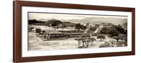 ¡Viva Mexico! Panoramic Collection - Pyramid of Monte Alban IX-Philippe Hugonnard-Framed Photographic Print