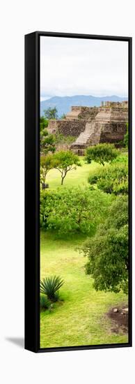 ¡Viva Mexico! Panoramic Collection - Pyramid of Monte Alban V-Philippe Hugonnard-Framed Stretched Canvas