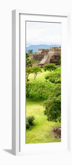 ¡Viva Mexico! Panoramic Collection - Pyramid of Monte Alban V-Philippe Hugonnard-Framed Photographic Print