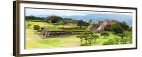 ¡Viva Mexico! Panoramic Collection - Pyramid of Monte Alban VIII-Philippe Hugonnard-Framed Premium Photographic Print