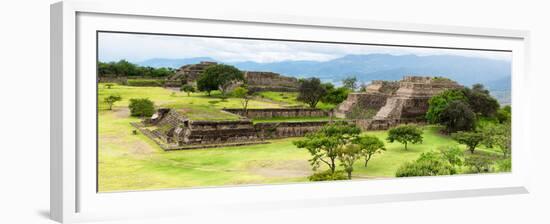 ¡Viva Mexico! Panoramic Collection - Pyramid of Monte Alban VIII-Philippe Hugonnard-Framed Premium Photographic Print