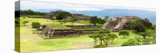 ¡Viva Mexico! Panoramic Collection - Pyramid of Monte Alban VIII-Philippe Hugonnard-Stretched Canvas