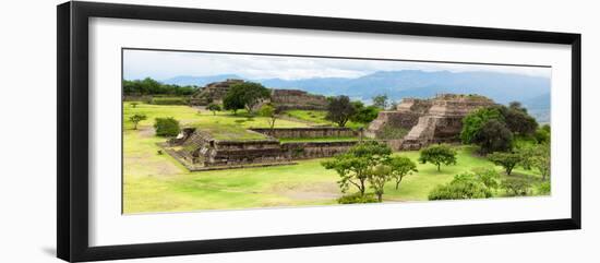 ¡Viva Mexico! Panoramic Collection - Pyramid of Monte Alban VIII-Philippe Hugonnard-Framed Photographic Print