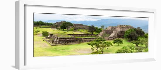 ¡Viva Mexico! Panoramic Collection - Pyramid of Monte Alban VIII-Philippe Hugonnard-Framed Photographic Print