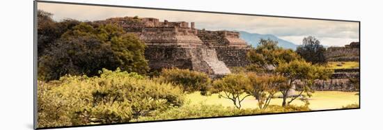 ¡Viva Mexico! Panoramic Collection - Pyramid of Monte Alban with Fall Colors II-Philippe Hugonnard-Mounted Photographic Print