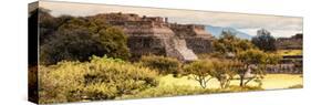 ¡Viva Mexico! Panoramic Collection - Pyramid of Monte Alban with Fall Colors II-Philippe Hugonnard-Stretched Canvas