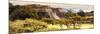 ¡Viva Mexico! Panoramic Collection - Pyramid of Monte Alban with Fall Colors II-Philippe Hugonnard-Mounted Photographic Print