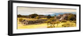 ¡Viva Mexico! Panoramic Collection - Pyramid of Monte Alban with Fall Colors III-Philippe Hugonnard-Framed Photographic Print