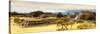 ¡Viva Mexico! Panoramic Collection - Pyramid of Monte Alban with Fall Colors III-Philippe Hugonnard-Stretched Canvas