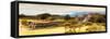 ¡Viva Mexico! Panoramic Collection - Pyramid of Monte Alban with Fall Colors III-Philippe Hugonnard-Framed Stretched Canvas