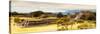 ¡Viva Mexico! Panoramic Collection - Pyramid of Monte Alban with Fall Colors III-Philippe Hugonnard-Stretched Canvas