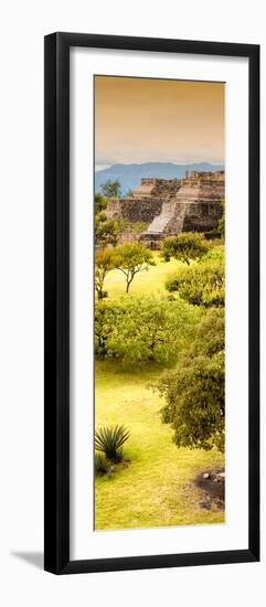 ¡Viva Mexico! Panoramic Collection - Pyramid of Monte Alban with Fall Colors IV-Philippe Hugonnard-Framed Photographic Print
