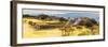 ¡Viva Mexico! Panoramic Collection - Pyramid of Monte Alban with Fall Colors V-Philippe Hugonnard-Framed Photographic Print