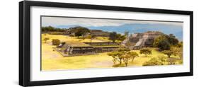 ¡Viva Mexico! Panoramic Collection - Pyramid of Monte Alban with Fall Colors V-Philippe Hugonnard-Framed Photographic Print