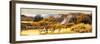 ¡Viva Mexico! Panoramic Collection - Pyramid of Monte Alban with Fall Colors-Philippe Hugonnard-Framed Photographic Print