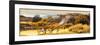 ¡Viva Mexico! Panoramic Collection - Pyramid of Monte Alban with Fall Colors-Philippe Hugonnard-Framed Photographic Print