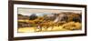 ¡Viva Mexico! Panoramic Collection - Pyramid of Monte Alban with Fall Colors-Philippe Hugonnard-Framed Photographic Print