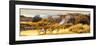 ¡Viva Mexico! Panoramic Collection - Pyramid of Monte Alban with Fall Colors-Philippe Hugonnard-Framed Photographic Print