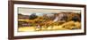 ¡Viva Mexico! Panoramic Collection - Pyramid of Monte Alban with Fall Colors-Philippe Hugonnard-Framed Photographic Print