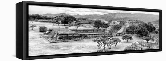 ¡Viva Mexico! Panoramic Collection - Pyramid of Monte Alban X-Philippe Hugonnard-Framed Stretched Canvas