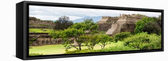 ¡Viva Mexico! Panoramic Collection - Pyramid of Monte Alban-Philippe Hugonnard-Framed Stretched Canvas