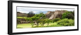 ¡Viva Mexico! Panoramic Collection - Pyramid of Monte Alban-Philippe Hugonnard-Framed Photographic Print