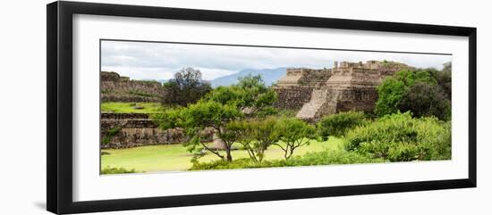 ¡Viva Mexico! Panoramic Collection - Pyramid of Monte Alban-Philippe Hugonnard-Framed Photographic Print