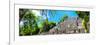 ¡Viva Mexico! Panoramic Collection - Pyramyd of the ancient Mayan City II - Calakmul-Philippe Hugonnard-Framed Photographic Print