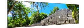 ¡Viva Mexico! Panoramic Collection - Pyramyd of the ancient Mayan City II - Calakmul-Philippe Hugonnard-Mounted Photographic Print