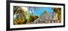 ¡Viva Mexico! Panoramic Collection - Pyramyd of the ancient Mayan City III - Calakmul-Philippe Hugonnard-Framed Photographic Print