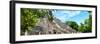 ¡Viva Mexico! Panoramic Collection - Pyramyd of the ancient Mayan City IV - Calakmul-Philippe Hugonnard-Framed Photographic Print