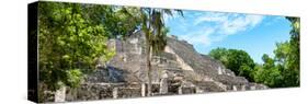 ¡Viva Mexico! Panoramic Collection - Pyramyd of the ancient Mayan City IV - Calakmul-Philippe Hugonnard-Stretched Canvas