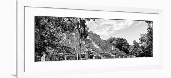 ¡Viva Mexico! Panoramic Collection - Pyramyd of the ancient Mayan City VII - Calakmul-Philippe Hugonnard-Framed Photographic Print