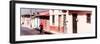 ¡Viva Mexico! Panoramic Collection - Red Cyclist in San Cristobal III-Philippe Hugonnard-Framed Photographic Print