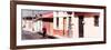 ¡Viva Mexico! Panoramic Collection - Red Cyclist in San Cristobal III-Philippe Hugonnard-Framed Photographic Print