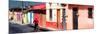 ¡Viva Mexico! Panoramic Collection - Red Cyclist in San Cristobal-Philippe Hugonnard-Mounted Photographic Print