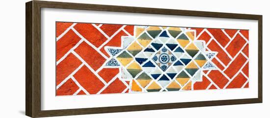 ¡Viva Mexico! Panoramic Collection - Red Mosaics-Philippe Hugonnard-Framed Photographic Print