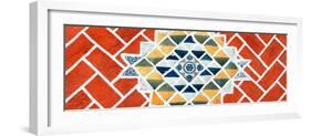 ¡Viva Mexico! Panoramic Collection - Red Mosaics-Philippe Hugonnard-Framed Photographic Print