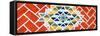 ¡Viva Mexico! Panoramic Collection - Red Mosaics-Philippe Hugonnard-Framed Stretched Canvas