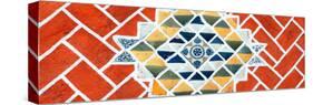 ¡Viva Mexico! Panoramic Collection - Red Mosaics-Philippe Hugonnard-Stretched Canvas