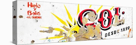 ¡Viva Mexico! Panoramic Collection - Red SOL Sign Street Wall-Philippe Hugonnard-Stretched Canvas