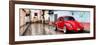 ¡Viva Mexico! Panoramic Collection - Red VW Beetle Car in San Cristobal de Las Casas II-Philippe Hugonnard-Framed Photographic Print