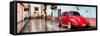 ¡Viva Mexico! Panoramic Collection - Red VW Beetle Car in San Cristobal de Las Casas II-Philippe Hugonnard-Framed Stretched Canvas
