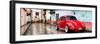 ¡Viva Mexico! Panoramic Collection - Red VW Beetle Car in San Cristobal de Las Casas II-Philippe Hugonnard-Framed Photographic Print