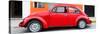 ¡Viva Mexico! Panoramic Collection - Red VW Beetle Car-Philippe Hugonnard-Stretched Canvas