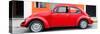 ¡Viva Mexico! Panoramic Collection - Red VW Beetle Car-Philippe Hugonnard-Stretched Canvas