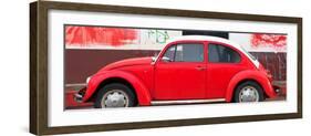 ¡Viva Mexico! Panoramic Collection - Red VW Beetle-Philippe Hugonnard-Framed Photographic Print