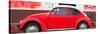 ¡Viva Mexico! Panoramic Collection - Red VW Beetle-Philippe Hugonnard-Stretched Canvas