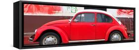 ¡Viva Mexico! Panoramic Collection - Red VW Beetle-Philippe Hugonnard-Framed Stretched Canvas